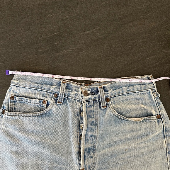 Levi's Blue Jean Shorts Vintage Style - Picture 4 of 5